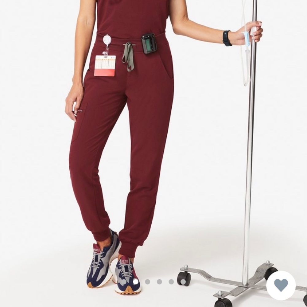 Figs Burgundy Zamora Joggers